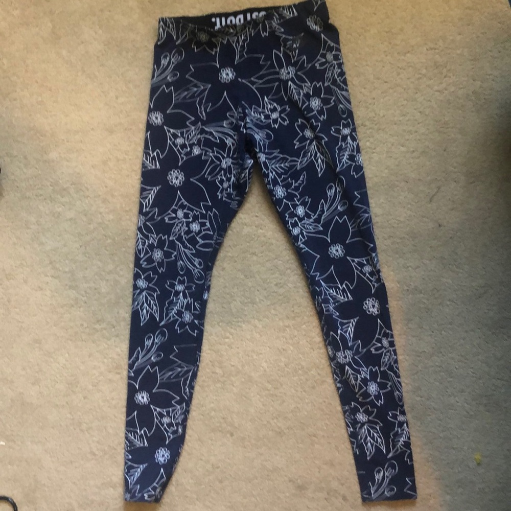 Bluish/Purple Floral Nike Leggings